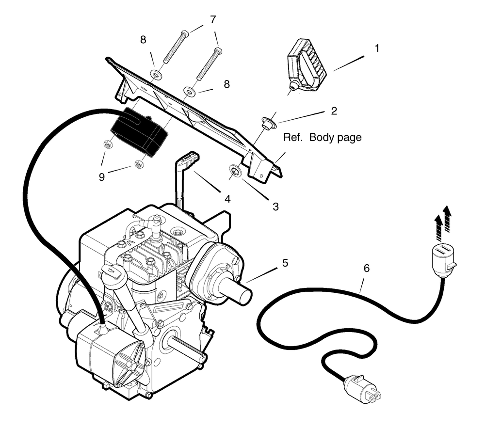 Electric Starter Diagram and Parts List for 6220540X85N-18-2812-28ES 2007 Briggs and Stratton Snow Blower